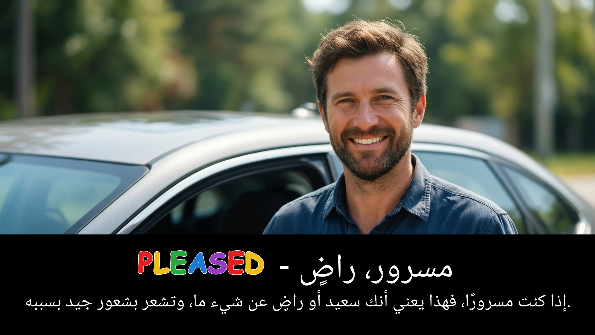 Arabic Illustration for pleased